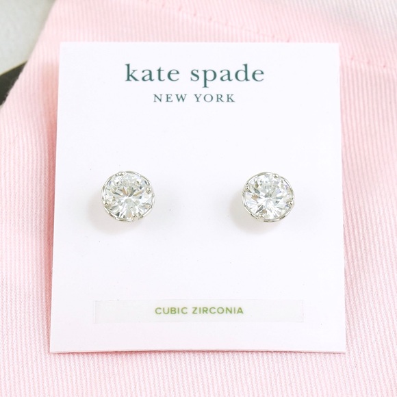 Kate Spade that sparkle CZ Stud Earrings Silver
